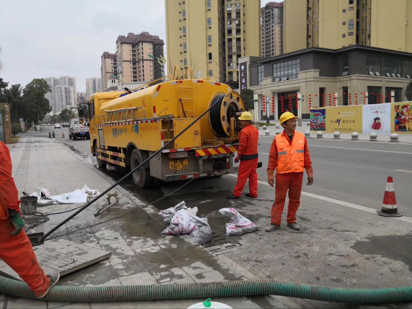 马鞍山排污管道清淤-管道清洗